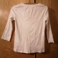 Нова M&S бяла блуза 3/4 ръкав с деколте M, снимка 2 - Блузи с дълъг ръкав и пуловери - 31893802