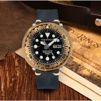 San Martin Tunа-Автоматичен бронзов часовник ,Японски Механизъм NH36А,сапфир,300 м водоустойчив, снимка 1 - Мъжки - 40483951