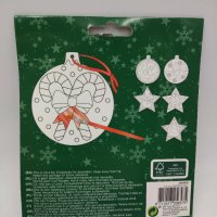 Christmas коледна играчка за боядиване Suncatcher  Размери опаковка 16х13.5 см , снимка 2 - Декорация за дома - 42838913