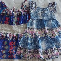 Памучни роклички за момиченце размер 4-5 години, снимка 1 - Детски рокли и поли - 37818557