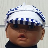 Нова детска моряшка шапка с козирка, от 6 месеца до 8 години, снимка 2 - Шапки, шалове и ръкавици - 29976131