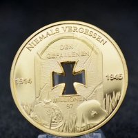 Монети - немски позлатени монети , снимка 9 - Нумизматика и бонистика - 36925844