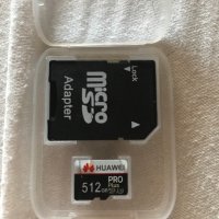 Продавам micro USB card 512GB чисто нови plus adapter , снимка 2 - USB Flash памети - 40289104
