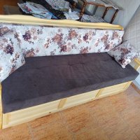 Компактен диван с опция сън и ракла. Масив., снимка 1 - Дивани и мека мебел - 42328188