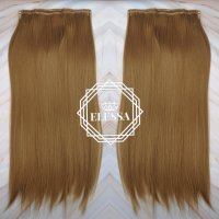 Натурални Екстеншъни Комплект от 200 грама Коса / 60 см, Цвят - Натурално Рус #22 КОД С481, снимка 3 - Аксесоари за коса - 33748654