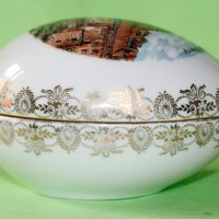 Френски Порцелан Яйце Кутия Limoges porcelain, снимка 7 - Колекции - 34080686
