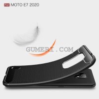 Motorola Moto E7 (2020) Карбонов удароустойчив гръб , снимка 3 - Калъфи, кейсове - 31498253