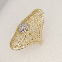 Златни дамски олекотени и обемисти пръстени, снимка 15 - Пръстени - 38938738