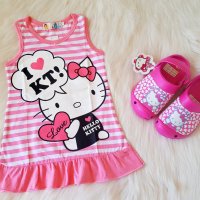 Рокля Hello Kitty 2-3-4-5-6-7 години , снимка 5 - Детски рокли и поли - 29379855