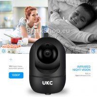  Въртяща безжична FullHD WiFi камера – UKC RoboCam 360, снимка 2 - Камери - 30499406