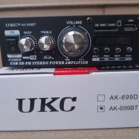 Аудио усилвател UKC-AK-699BT 2X80, снимка 2 - Ресийвъри, усилватели, смесителни пултове - 42376242