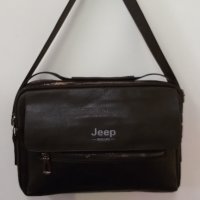 Мъжка чанта Jeep, еко кожа, регулируема презрамка, черна - 3390950, снимка 5 - Чанти - 36676602