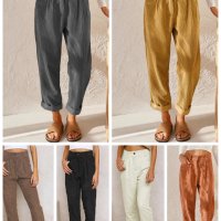 Дамски широки панталони от кадифе с висока талия и широки прави крачоли, 7цвята - 023 , снимка 1 - Панталони - 42815362