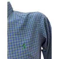 Мъжка риза RALPH LAUREN размер S каре синьо бяло, снимка 2 - Ризи - 44569430