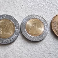 Монети. Мексико.  0.50 , 1, 2, 5 ,и 10 мексиканско песо., снимка 4 - Нумизматика и бонистика - 42563187