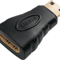 HDMI-M MINI to HDMI-F, снимка 1 - Кабели и адаптери - 42223752