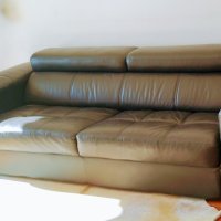 Кожен диван естествена кожа, снимка 1 - Дивани и мека мебел - 42764720