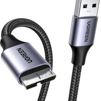 UGREEN Micro USB 3.0 кабел, USB 3.0 A към Micro B, найлонова плетена обвивка, снимка 1 - Кабели и адаптери - 42591599