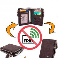Модерен мъжки портфейл/ портмоне  със RFID ЗАЩИТА, снимка 15 - Портфейли, портмонета - 29559206
