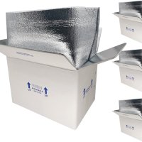 CH-BOX Thermo Chill двойно изолирана кутия с подложка, 4 бр 37x24x26cm, снимка 1 - Други стоки за дома - 42233055