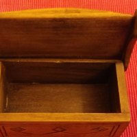 Сувенирна дървена кутия, кутия за бижута. , снимка 5 - Антикварни и старинни предмети - 37715507