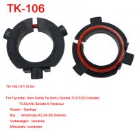 Лед адаптер ТК-106/ H7 LED основа за държач на фарове за Kia, Hyundai, Nissan- 2бр., снимка 1 - Аксесоари и консумативи - 40106794