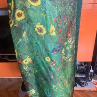 Копринен шал  с репродукция на картина на Gustav Klimt, снимка 13 - Шалове - 37483227