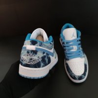 Nike Air Jordan 1 Low Denim Blue Маратонки Дънков Плат Нови Оригинални Обувки 44.5 Размер Номер , снимка 5 - Маратонки - 38843827