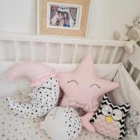 Розов сет възглавнички за бебе, снимка 1 - Други - 31902816