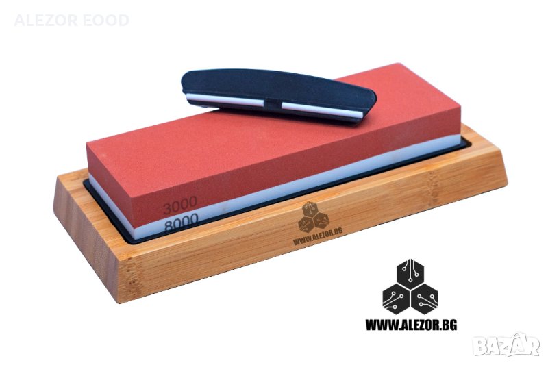 Воден камък двулицев за заточване на ножове с различен грит 3000/8000 20214260, снимка 1