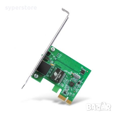Мрежова карта TP-Link TG-3468 10/100/1000 Mbps PCIe адаптер 32-битов PCIe интерфейс, снимка 1