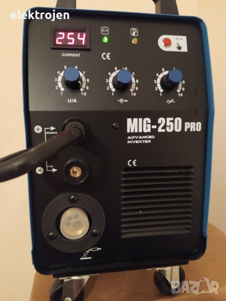 Телоподаващ апарат МАХ PROFESSIONAL MIG 250А - 4м. евро шланг- 250 Телоподаващо, снимка 1
