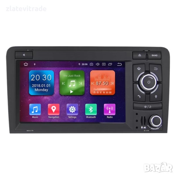 AUDI A3 2003 - 2012 - 7'' Android навигация без DVD механика,9563, снимка 1