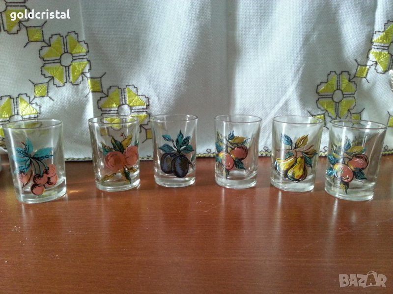 Ретро стъклени чаши , снимка 1