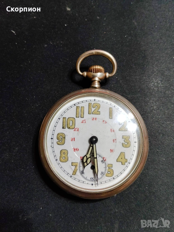 Джобен СРЕБЪРЕН часовник - JUNGHANS - ГЕРМАНИЯ - 15 РУБИНА, снимка 1