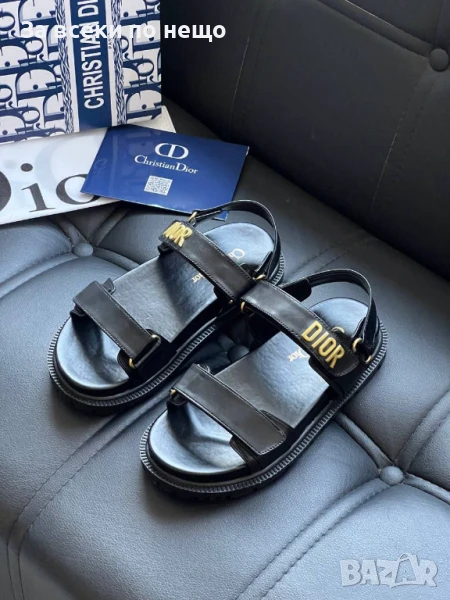 Christian Dior Дамски Черни Сандали Кристиян Диор Код E450, снимка 1