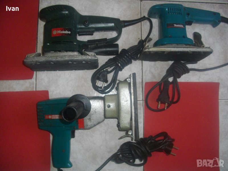 350W/220W/180W-Makita/METABO-Япония/Германия/КНР-Прав Виброшлайф-350-220-180 Вата-Метабо/Макита, снимка 1