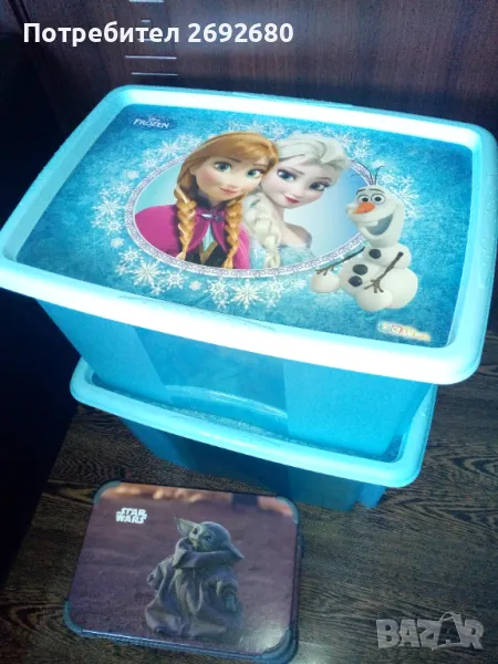Нови големи кутии за съхранение FROZEN Disnep , снимка 1