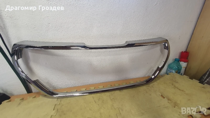  Хром рамка за решетка на предна броня за Peugeot 208 I / Пежо 208 (2016-2019), снимка 1