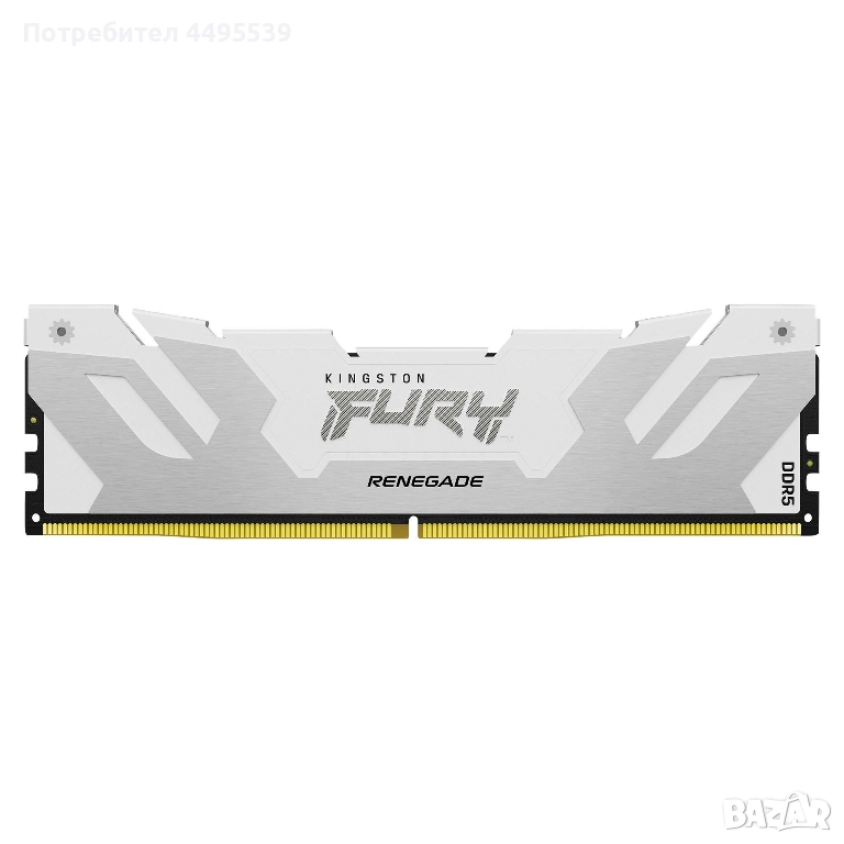 2x16GB DDR5 6400Mt/s Kingston FURY Renegade CL32 white/бяла, снимка 1
