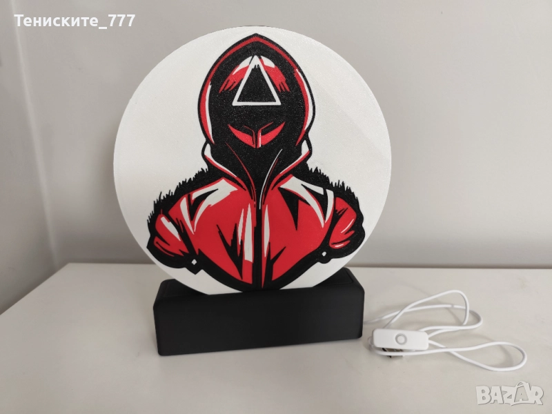 3д лампа Squid game, снимка 1