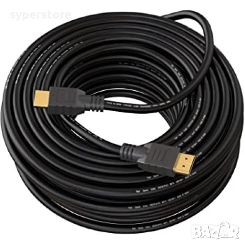 Кабел HDMI M - HDMI M Digital One SP01225 Черен, 20м HDMI M to HDMI M , снимка 1