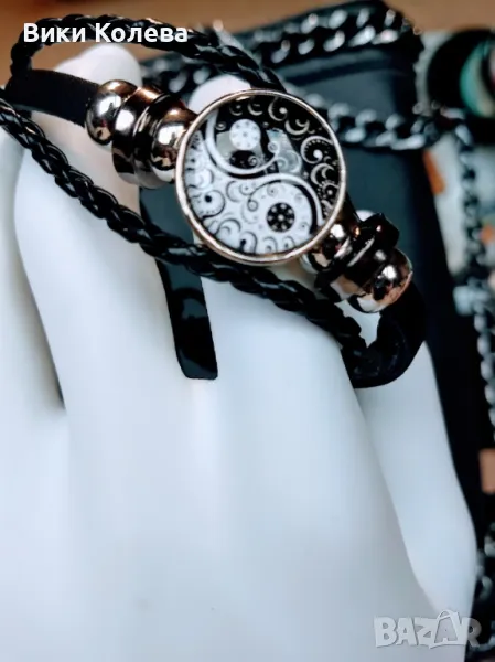 Гривна с Yin-Yang символ – баланс и хармония в стилен дизайн, снимка 1