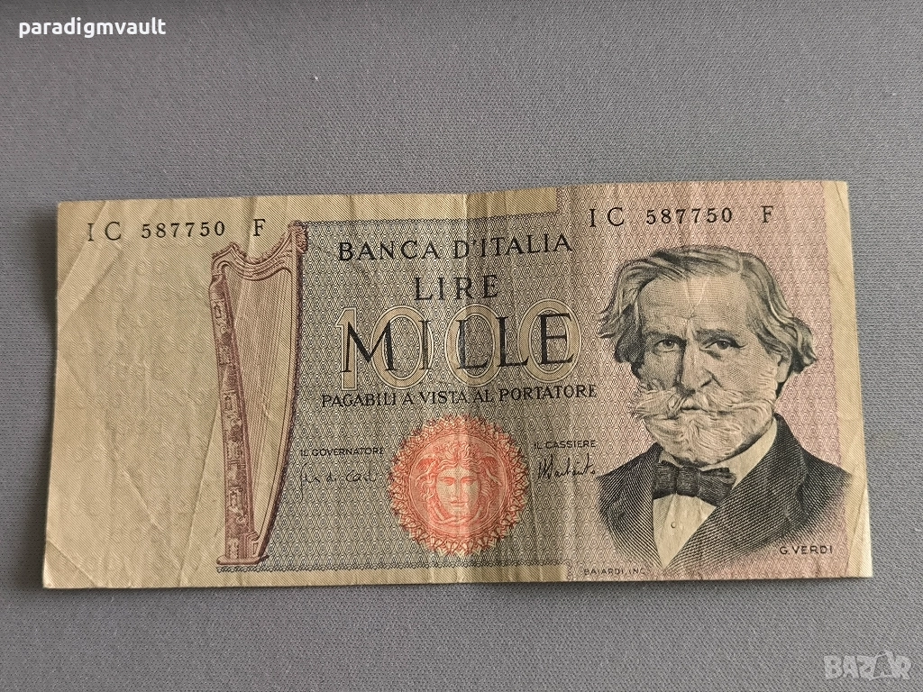 Банкнота - Италия - 1000 лири | 1969г., снимка 1