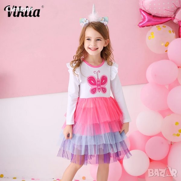 Нова рокля с пеперуда за 4-5г, снимка 1