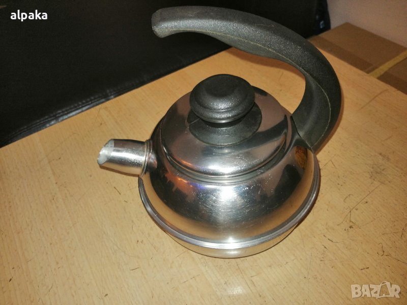 Продавам чайник алпака, двойно дъно, снимка 1