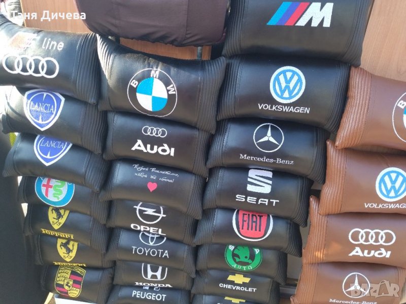 Автовъзглавница с бродерия, снимка 1