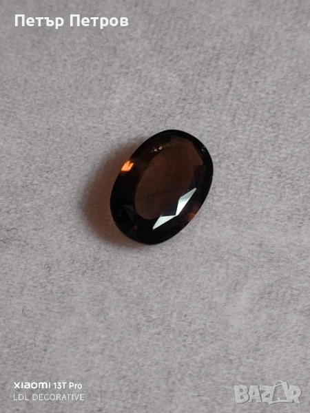 циркон- цвят бренди- 5.25 ct, снимка 1