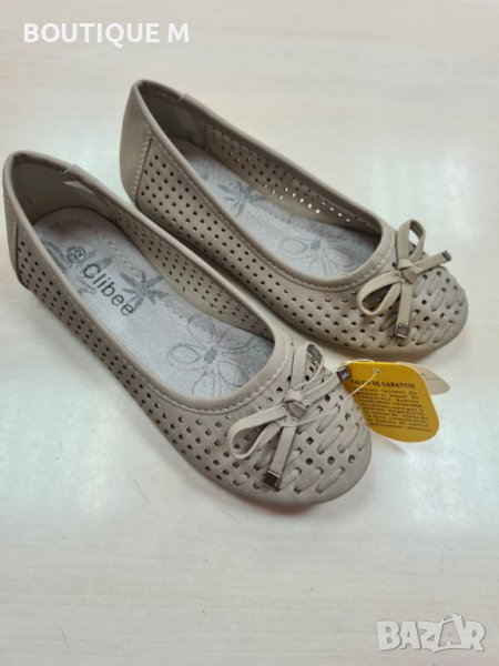 31 и 32н. Нови летни балеринки на Clibee в сиво, снимка 1