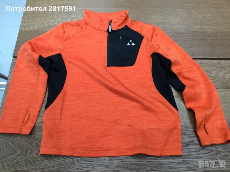 Детски спортен суичер Gerry, оранжево и черно, размер 10-12, снимка 1